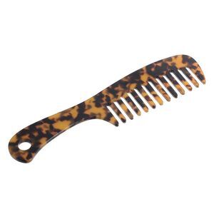 1 Pc Hair Detangling Comb Wide Tooth Anti-Static for Wet and Dry Leopard